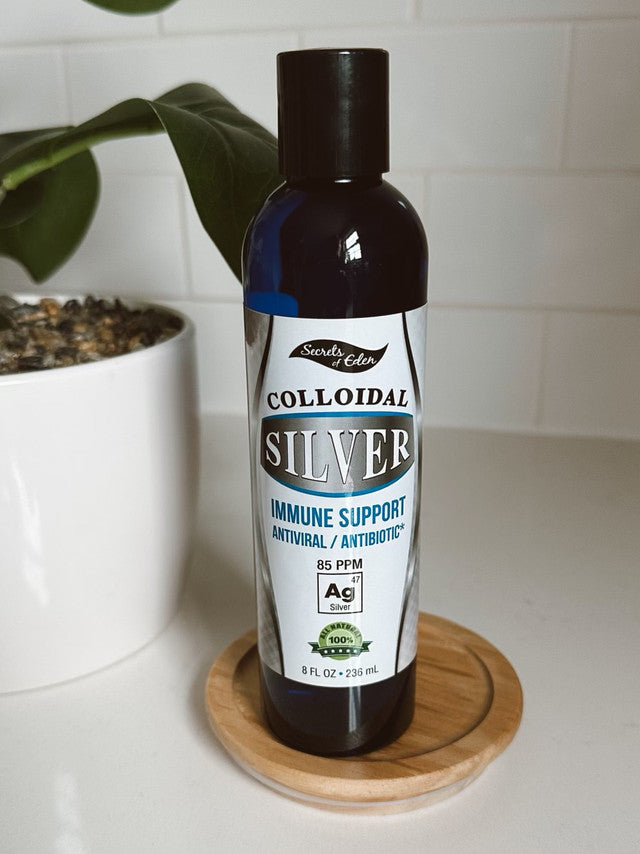 Colloidal Silver 85 ppm Certified 8 oz