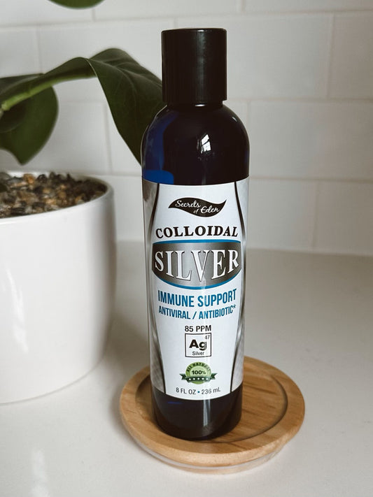 Colloidal Silver 85 ppm Certified 8 oz